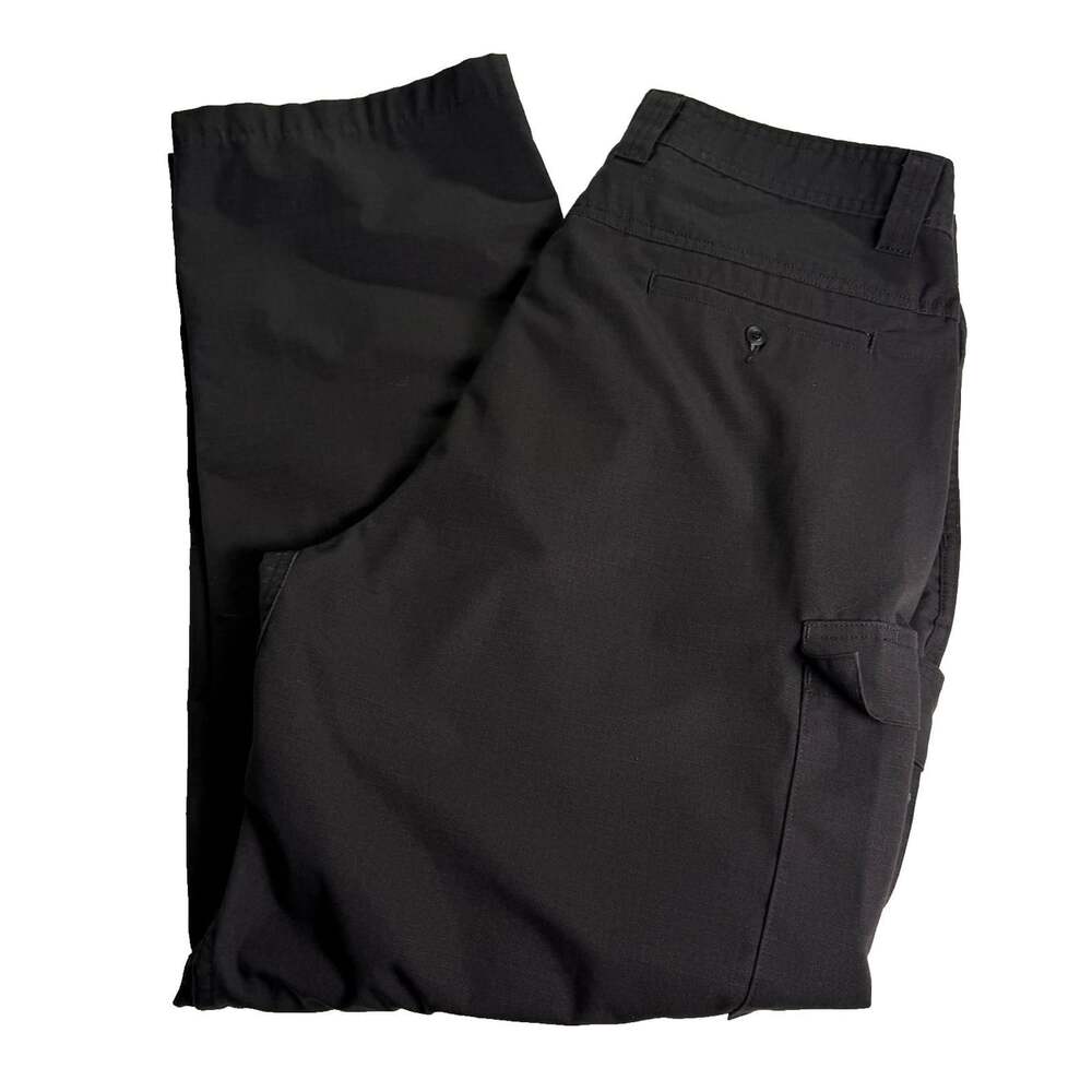 Tru-Spec Tactical Cargo Pants Mens 40x32 Black Ripstop 24-7 Series Duty Work